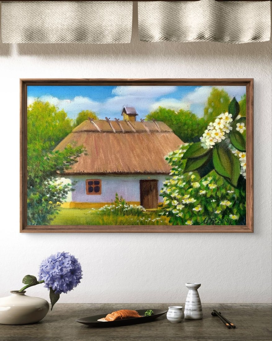 Oil painting Blooming Garden Mykhailo Burdylo - 2