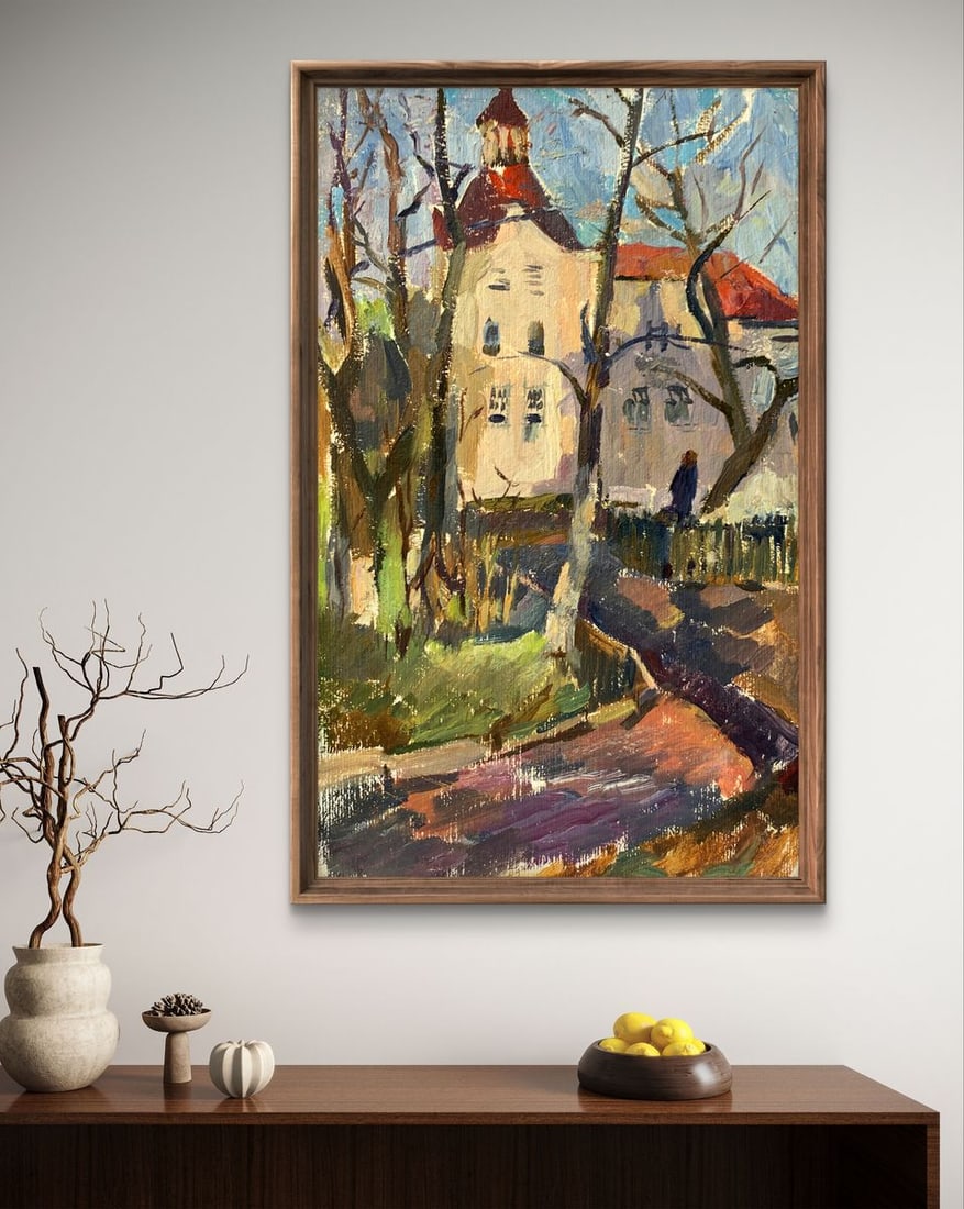 Oil painting City streets Mykhailo Burdylo - 2