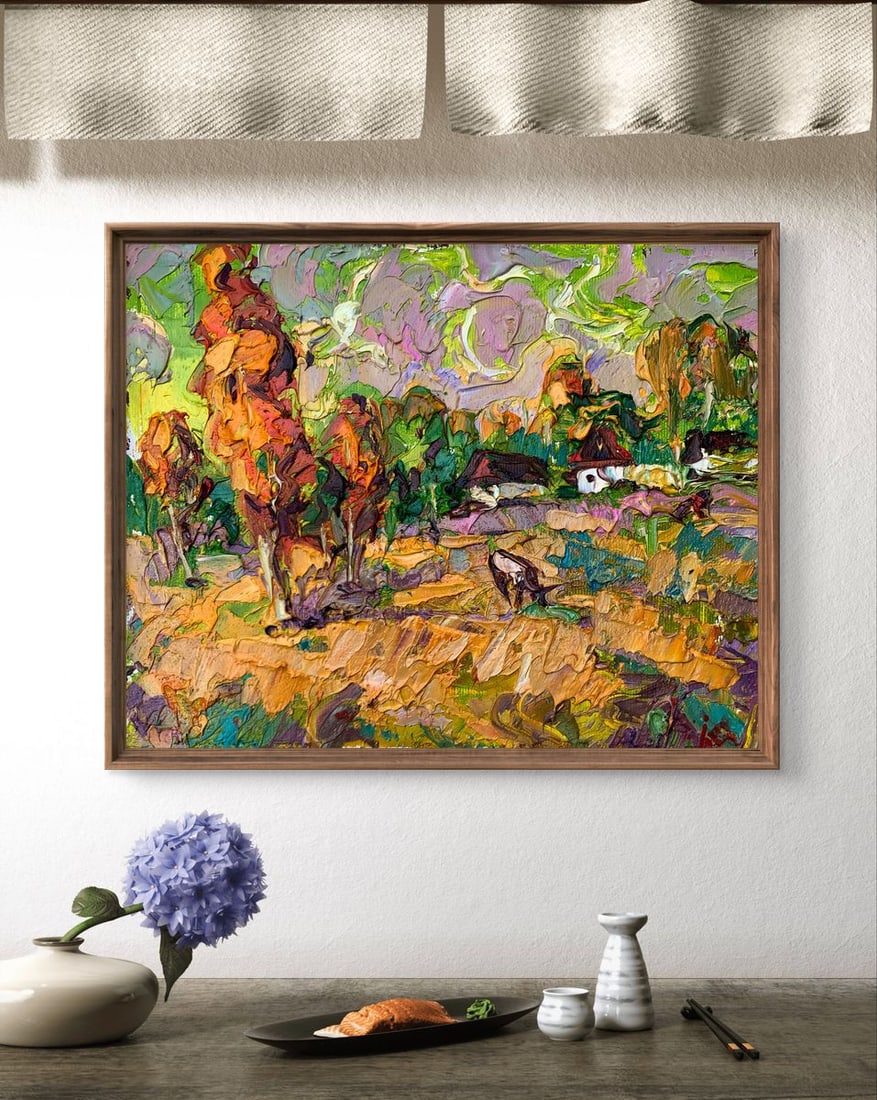 Oil painting The cows are grazing Kalenyuk Alex - 2