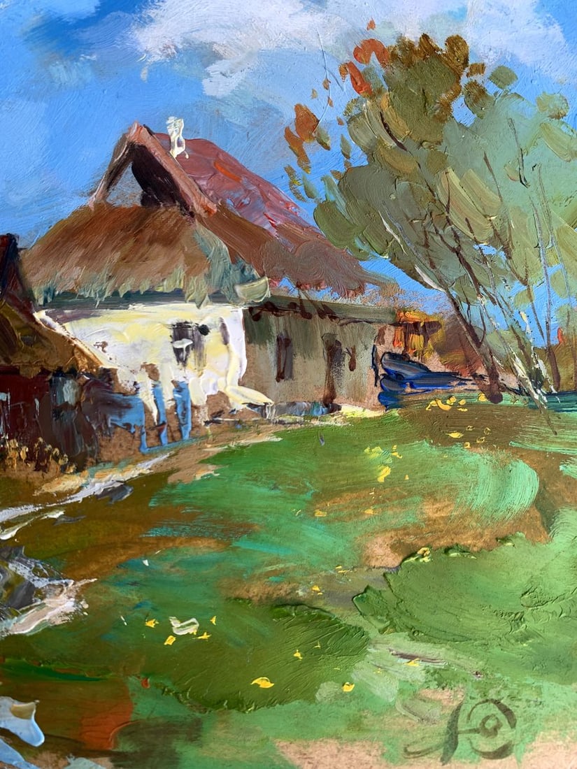 Oil painting Village tranquility Yuriy Suprunchuk - 11