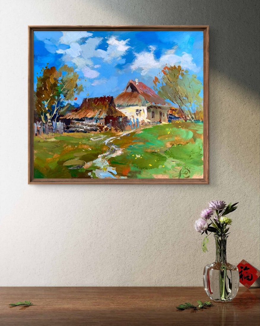 Oil painting Village tranquility Yuriy Suprunchuk - 3