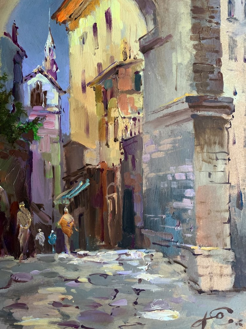 Oil painting Old streets of the city Yuriy Suprunchuk - 11