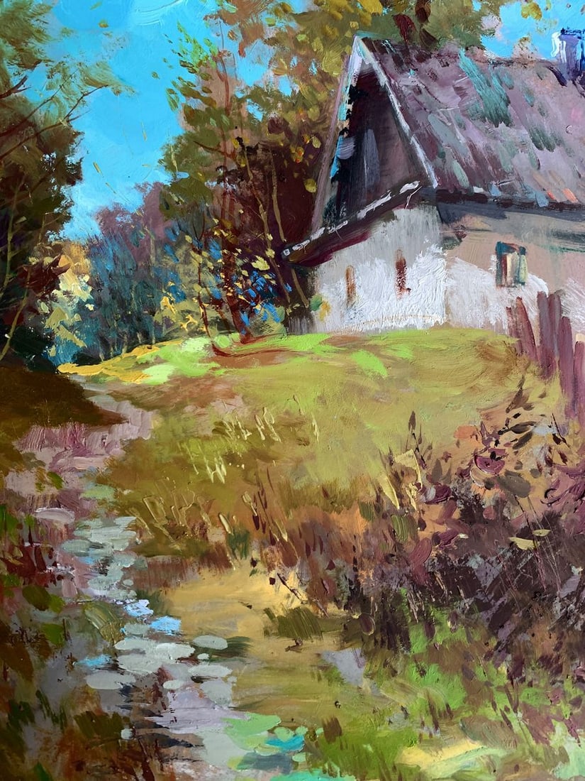 Oil painting Early morning in the village Yuriy Suprunchuk - 10