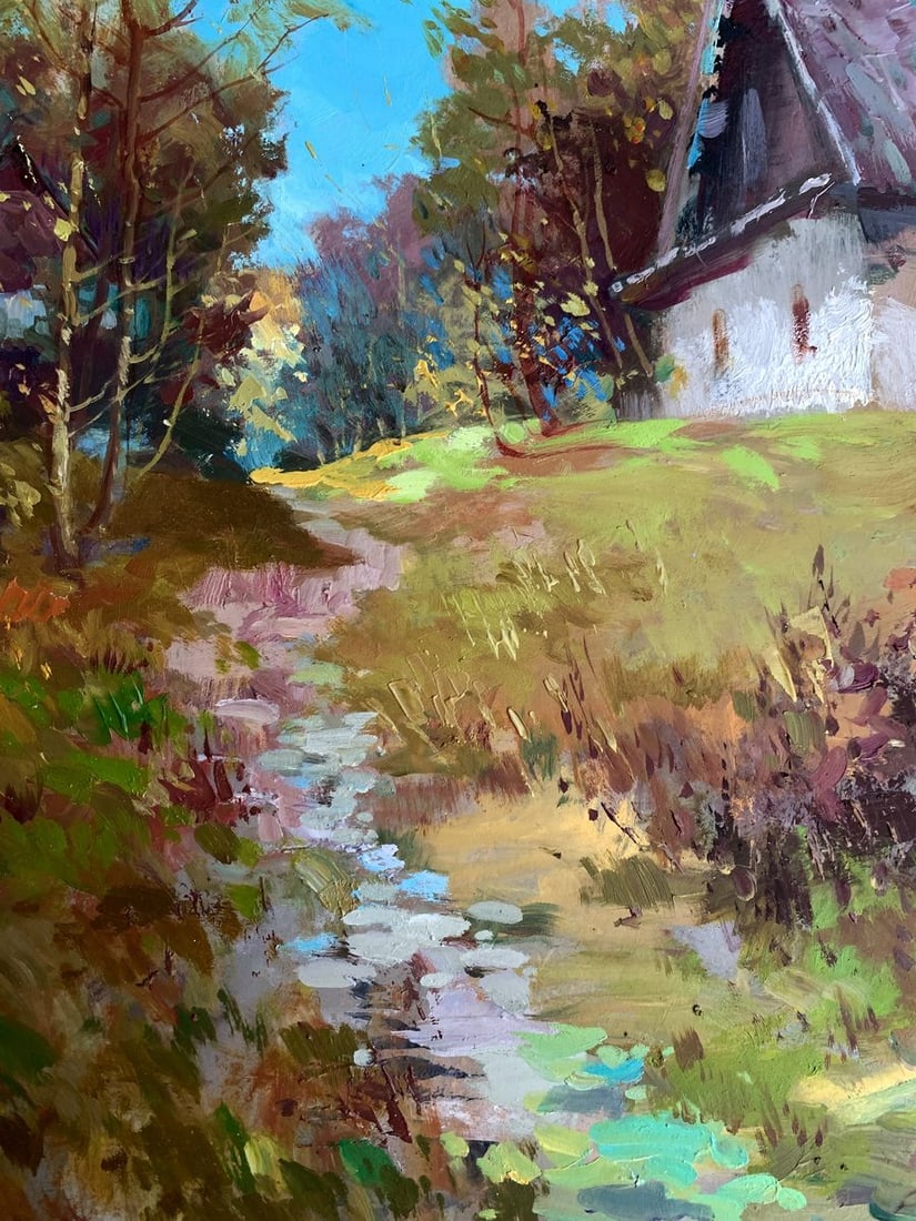 Oil painting Early morning in the village Yuriy Suprunchuk - 9