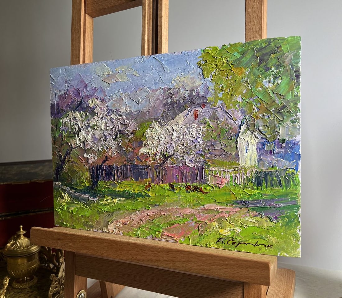 Oil painting Cherry blossoms Boris Serdyuk - 2