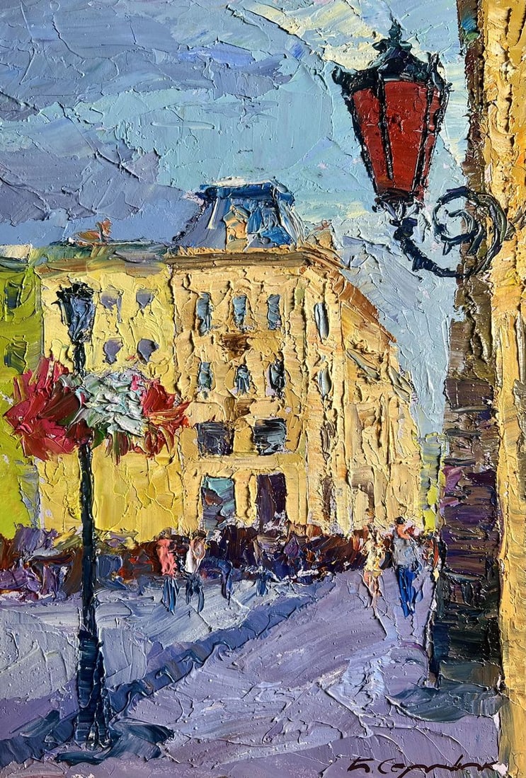Oil painting Summer day in the city Boris Serdyuk - 3