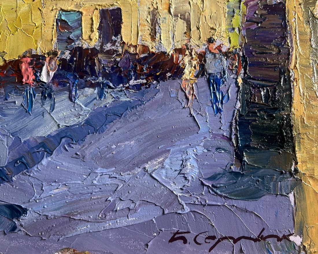 Oil painting Summer day in the city Boris Serdyuk - 9