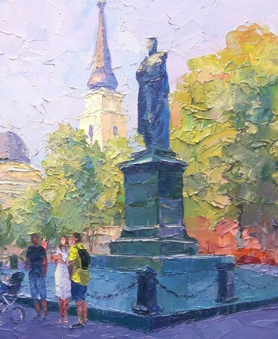 Oil painting Odessa. Monument to Count Vorontsov. Serdyuk Boris Petrovich - 10