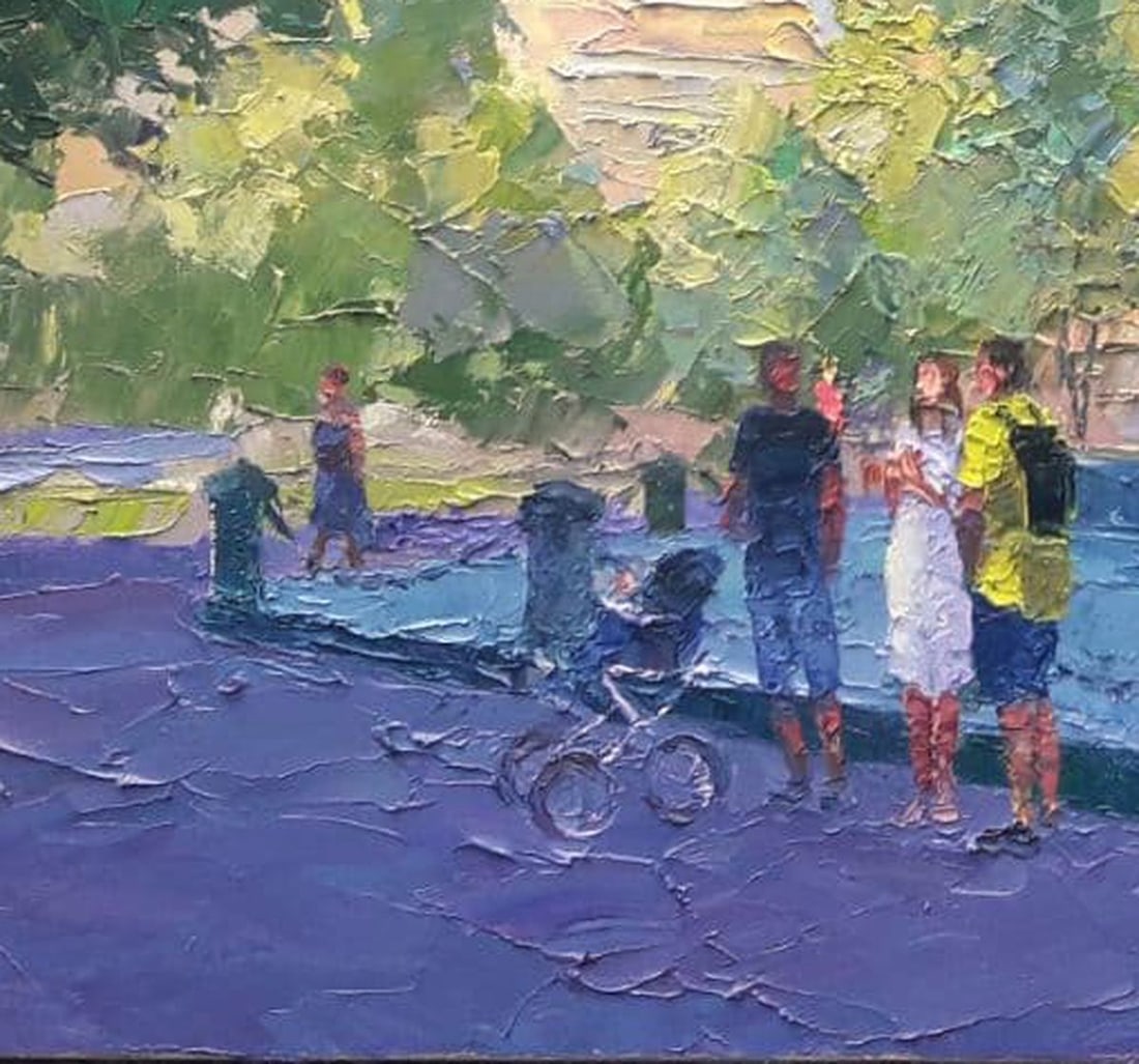 Oil painting Odessa. Monument to Count Vorontsov. Serdyuk Boris Petrovich - 7