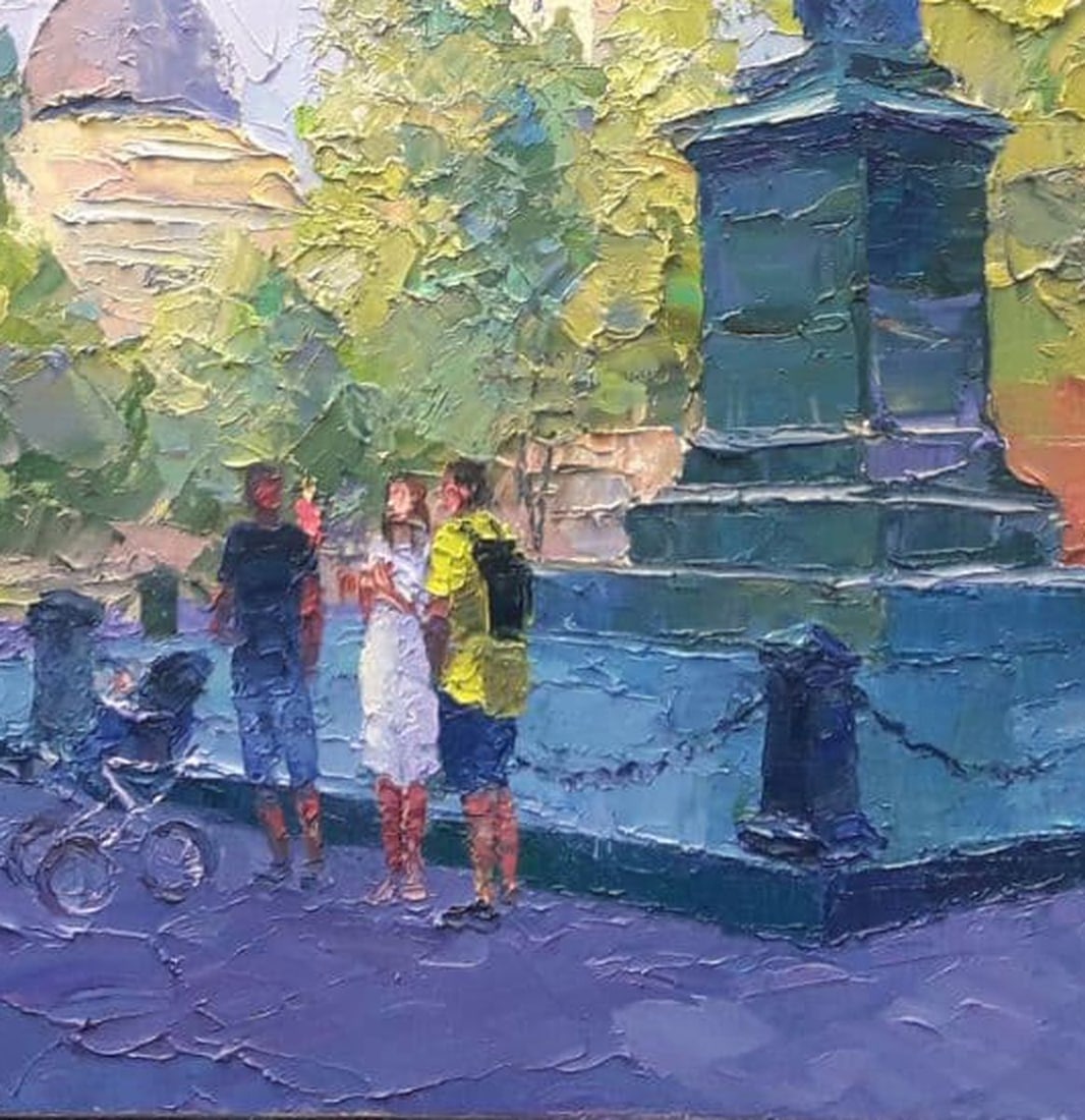 Oil painting Odessa. Monument to Count Vorontsov. Serdyuk Boris Petrovich - 8