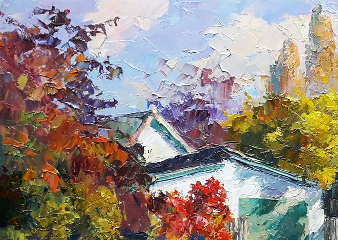 Oil painting Autumn morning Serdyuk Boris Petrovich - 2