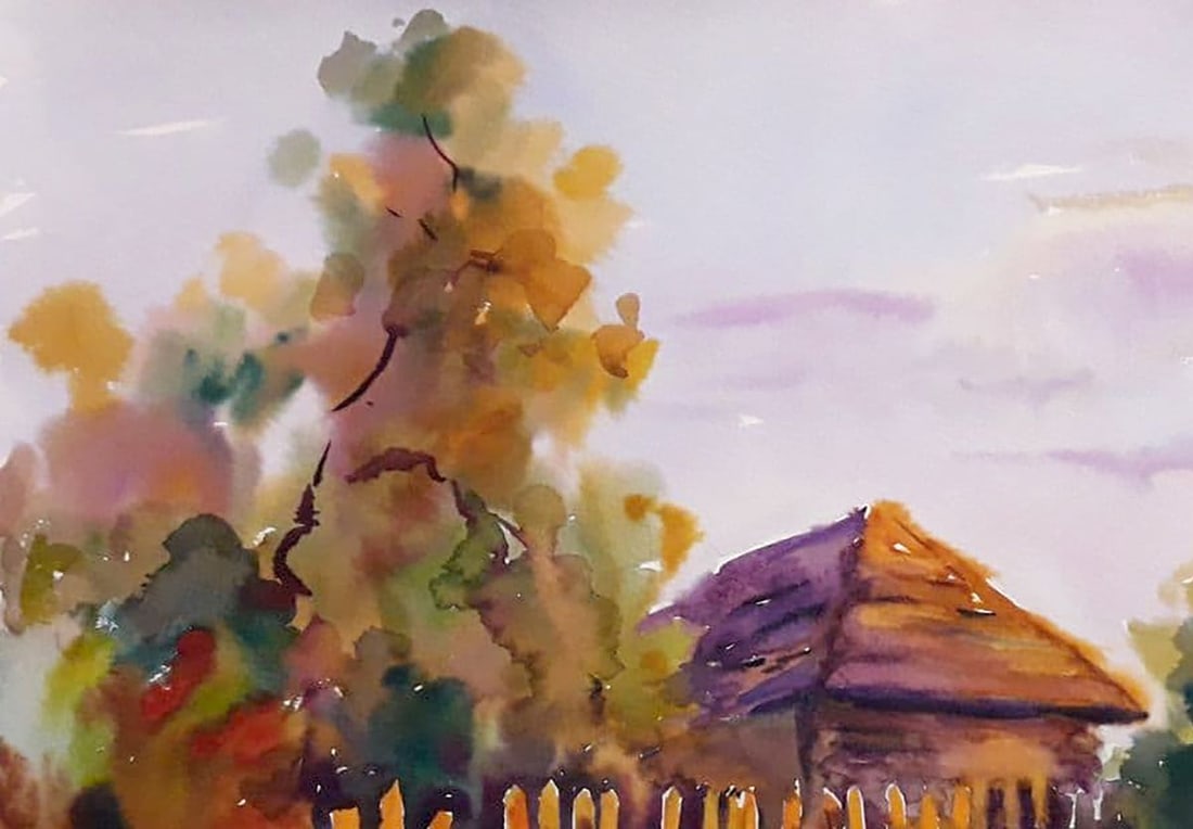 Watercolor painting Dinner Serdyuk Boris Petrovich - 3