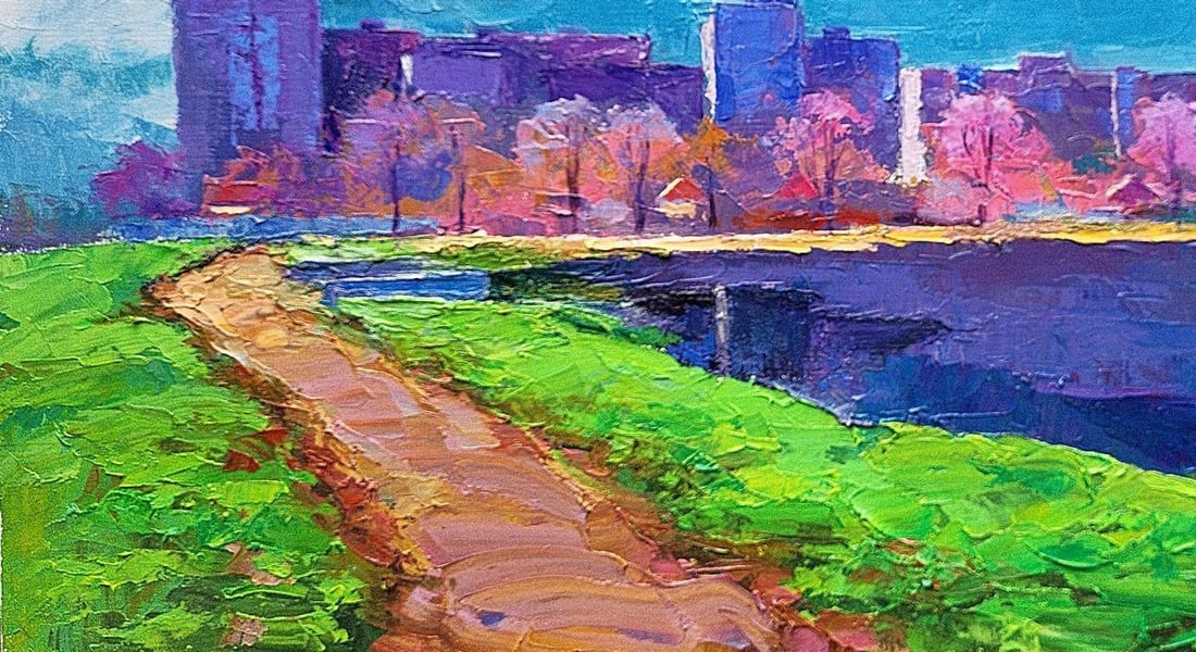 Oil painting Over the river Boris Serdyuk - 6