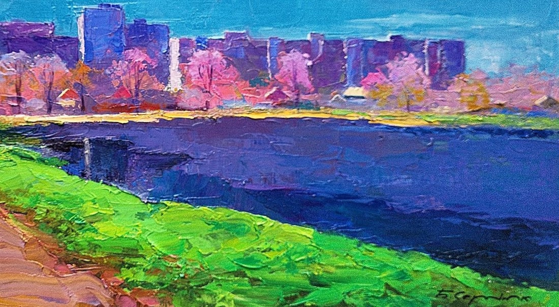 Oil painting Over the river Boris Serdyuk - 7