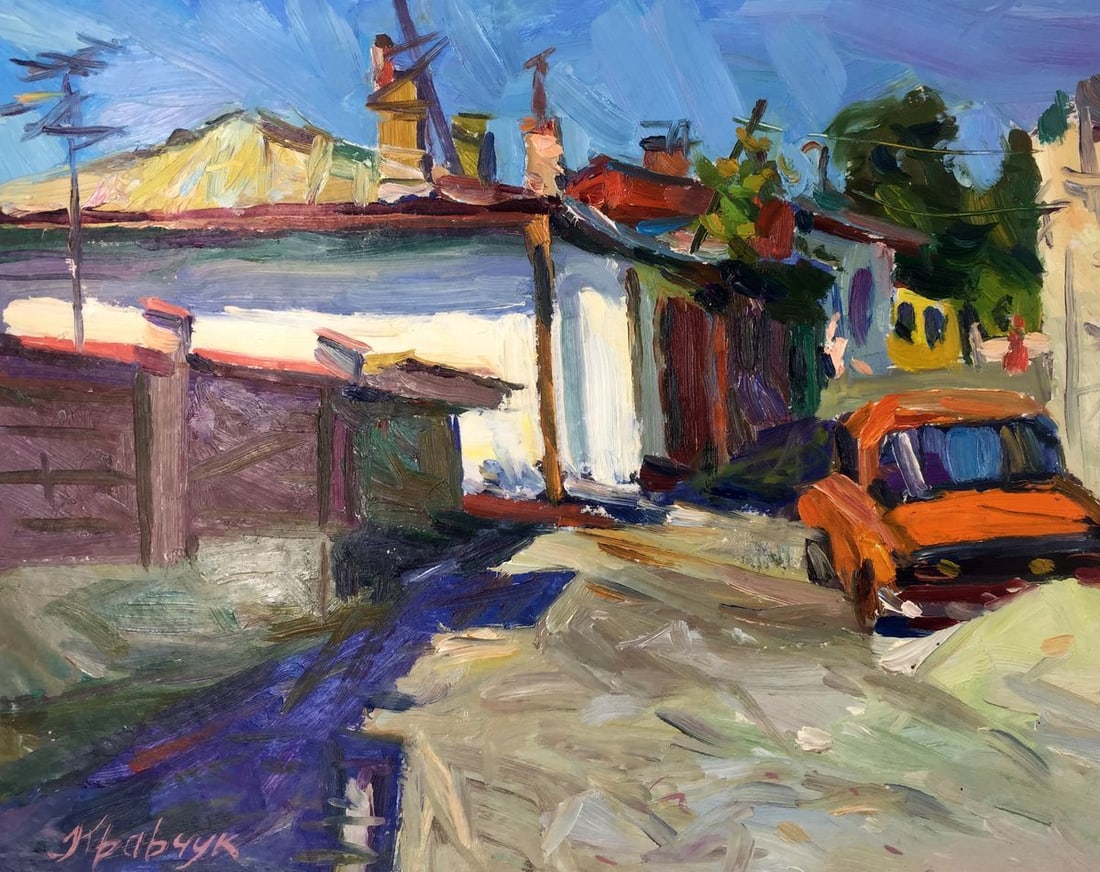 Oil painting Deserted street Kravchuk Roman Stepanovich: Title: Oil painting Deserted street Kravchuk Roman Stepanovich Description: NoGS 218 *** ABOUT THIS PAINTING *** * TITLE: "Deserted street" * ARTISTS: Kravchuk Roman Stepanovich * SIZE: 35x45