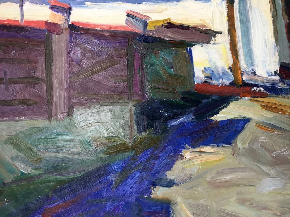 Oil painting Deserted street Kravchuk Roman Stepanovich - 4