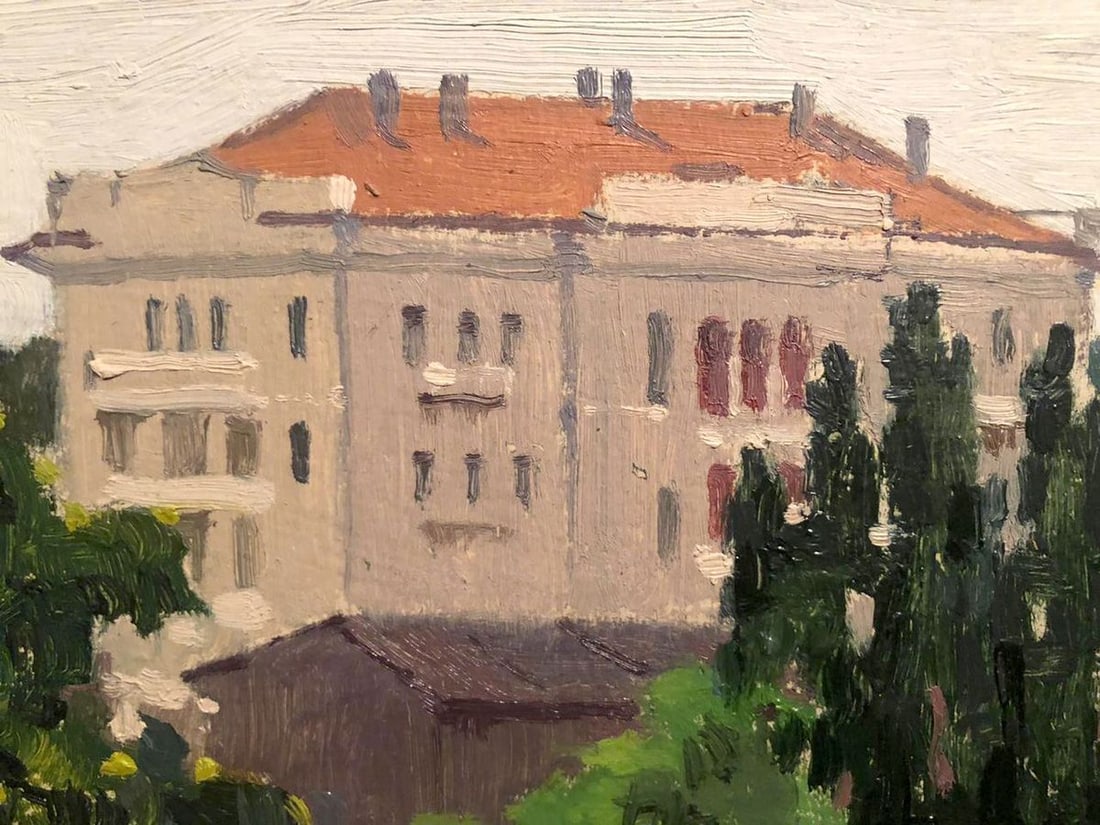 Oil painting Town hall Karmanov N. D. - 2