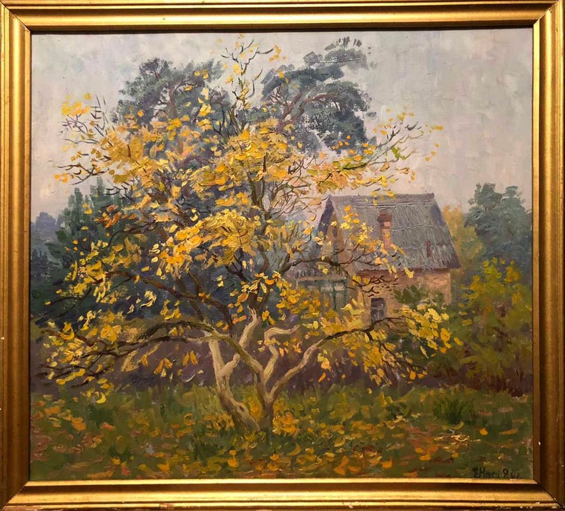 Oil painting In the garden Elena Genrikhovna Nechiporenko (1 of 8)