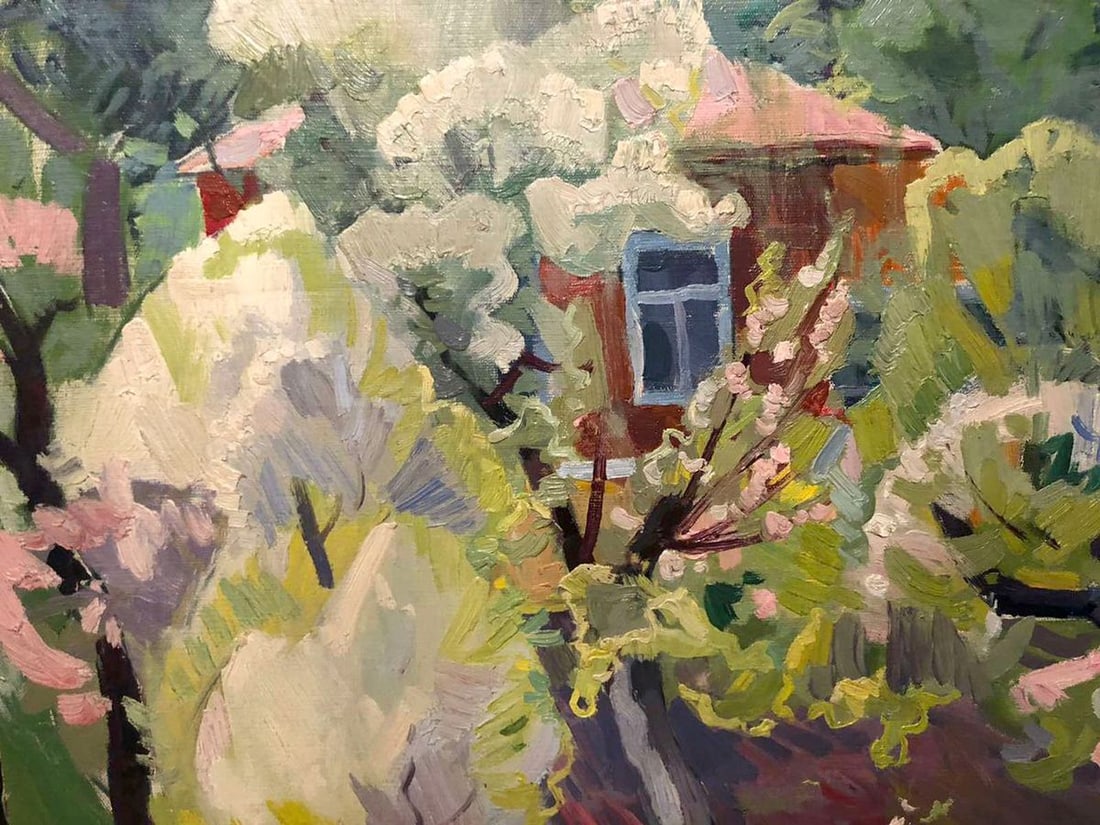 Oil painting House in the garden Matyushenko Viktor Ivanovich - 2