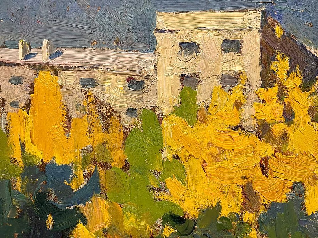 Oil painting Urban autumn Petrov Georgy Petrovich - 3
