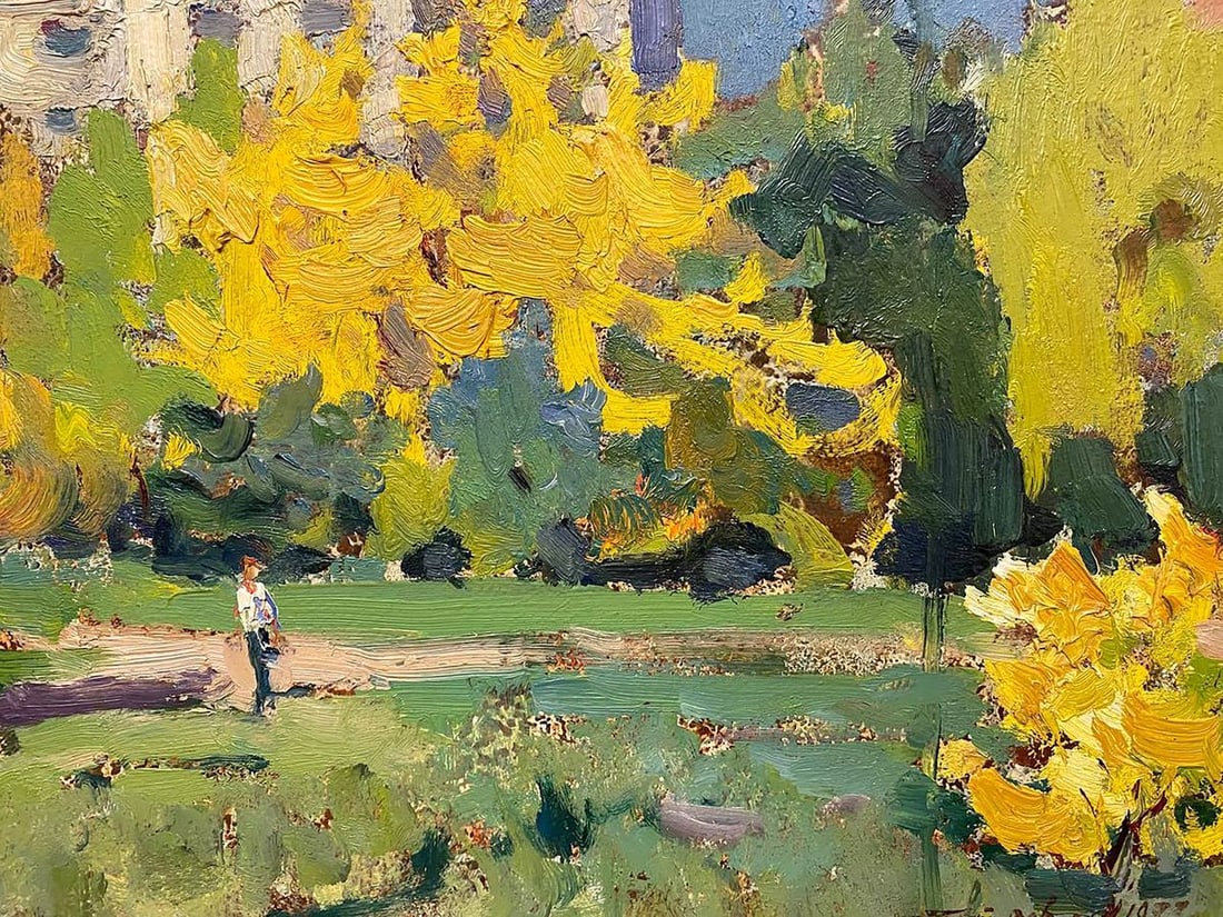 Oil painting Urban autumn Petrov Georgy Petrovich - 4
