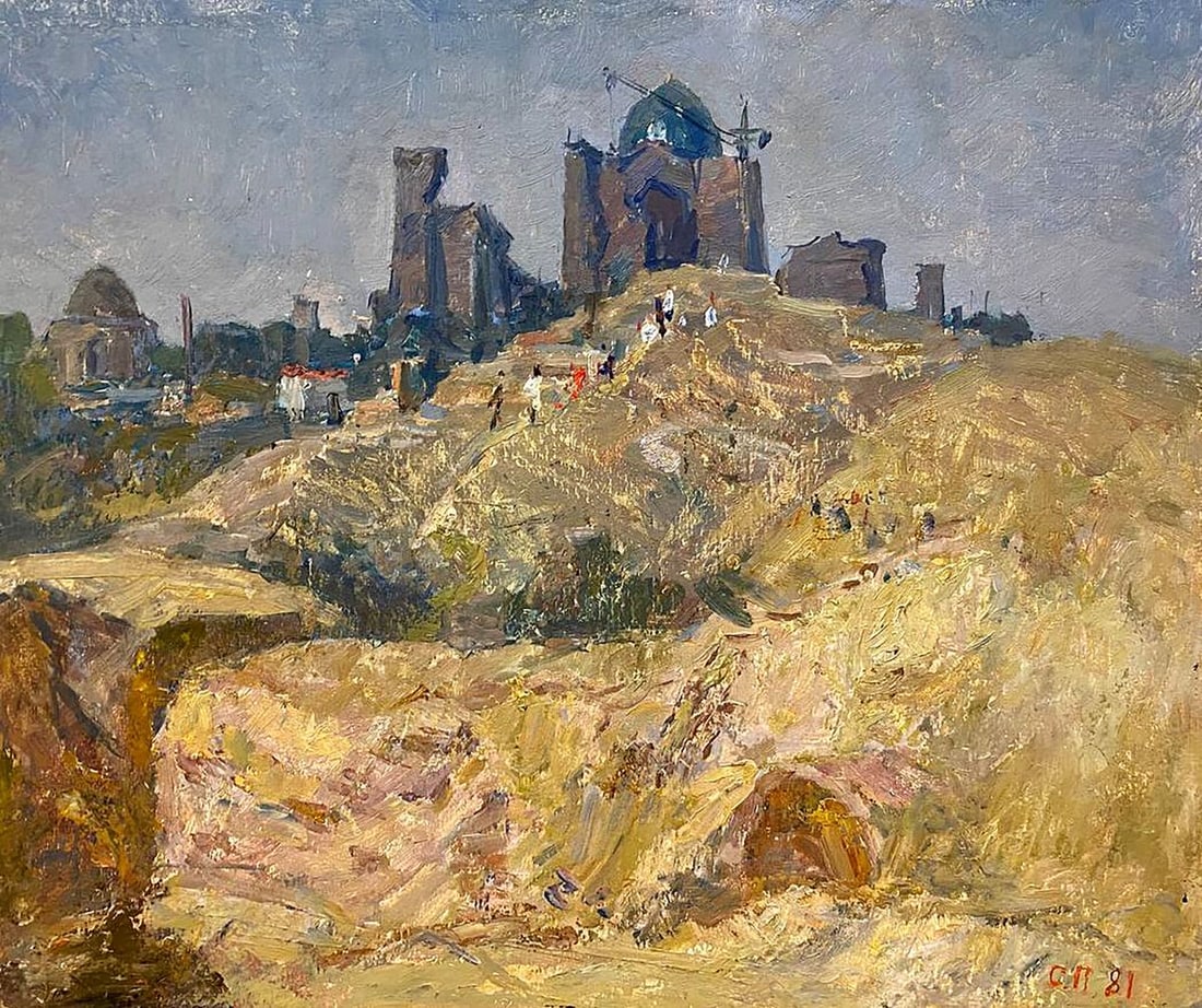 Oil painting Ancient city Petrashevsky Stanislav Vasilievich: Title: Oil painting Ancient city Petrashevsky Stanislav Vasilievich Description: NoGS 348 *** ABOUT THIS PAINTING *** * TITLE: "Ancient city" * ARTISTS: Petrashevsky Stanislav Vasilievich * SIZE: