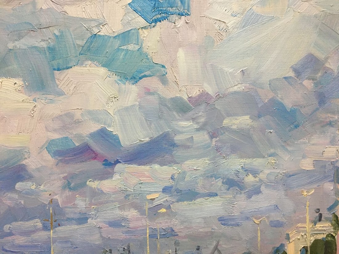 Oil painting City port Shadrin Alexander Petrovich - 10