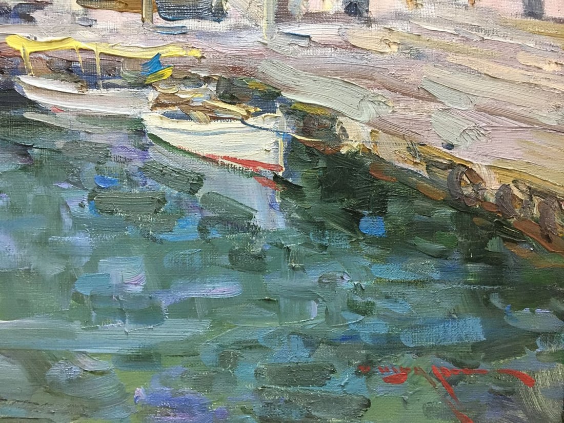 Oil painting City port Shadrin Alexander Petrovich - 5