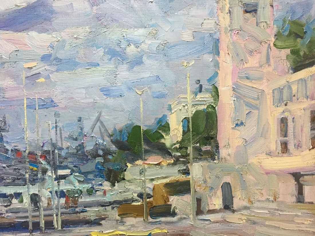 Oil painting City port Shadrin Alexander Petrovich - 8