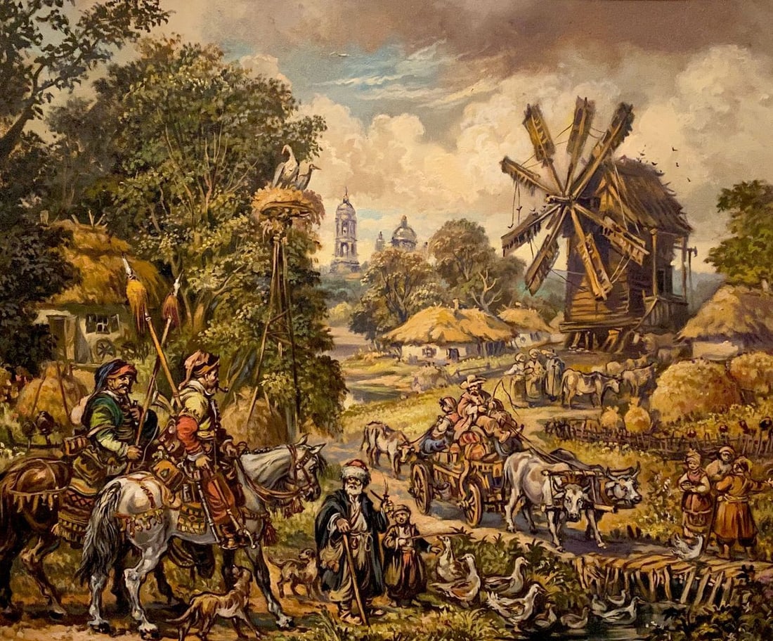 Oil painting On the outskirts of the village Alexander Arkadievich Litvinov: Title: Oil painting On the outskirts of the village Alexander Arkadievich Litvinov Description: NoLitv 631 *** ABOUT THIS PAINTING *** * TITLE: "On the outskirts of the village" * ARTISTS: Alexander