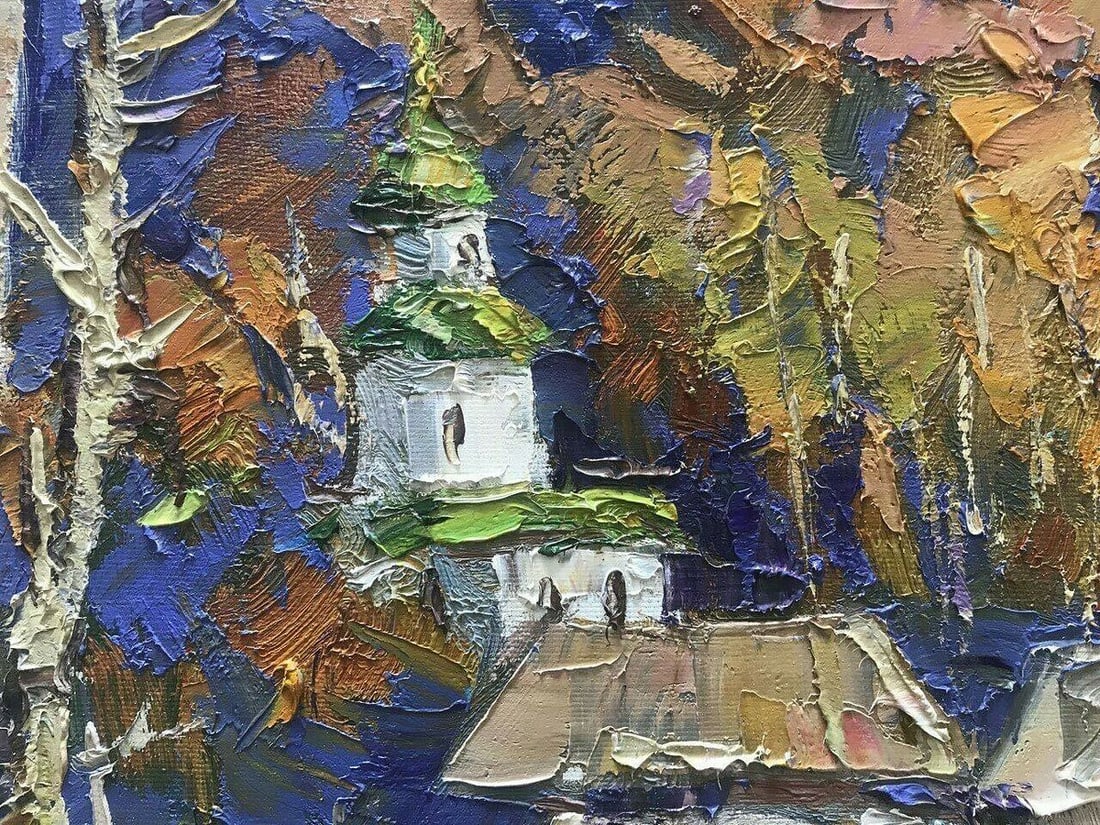 Oil painting the last bell Kalenyuk oksana - 3
