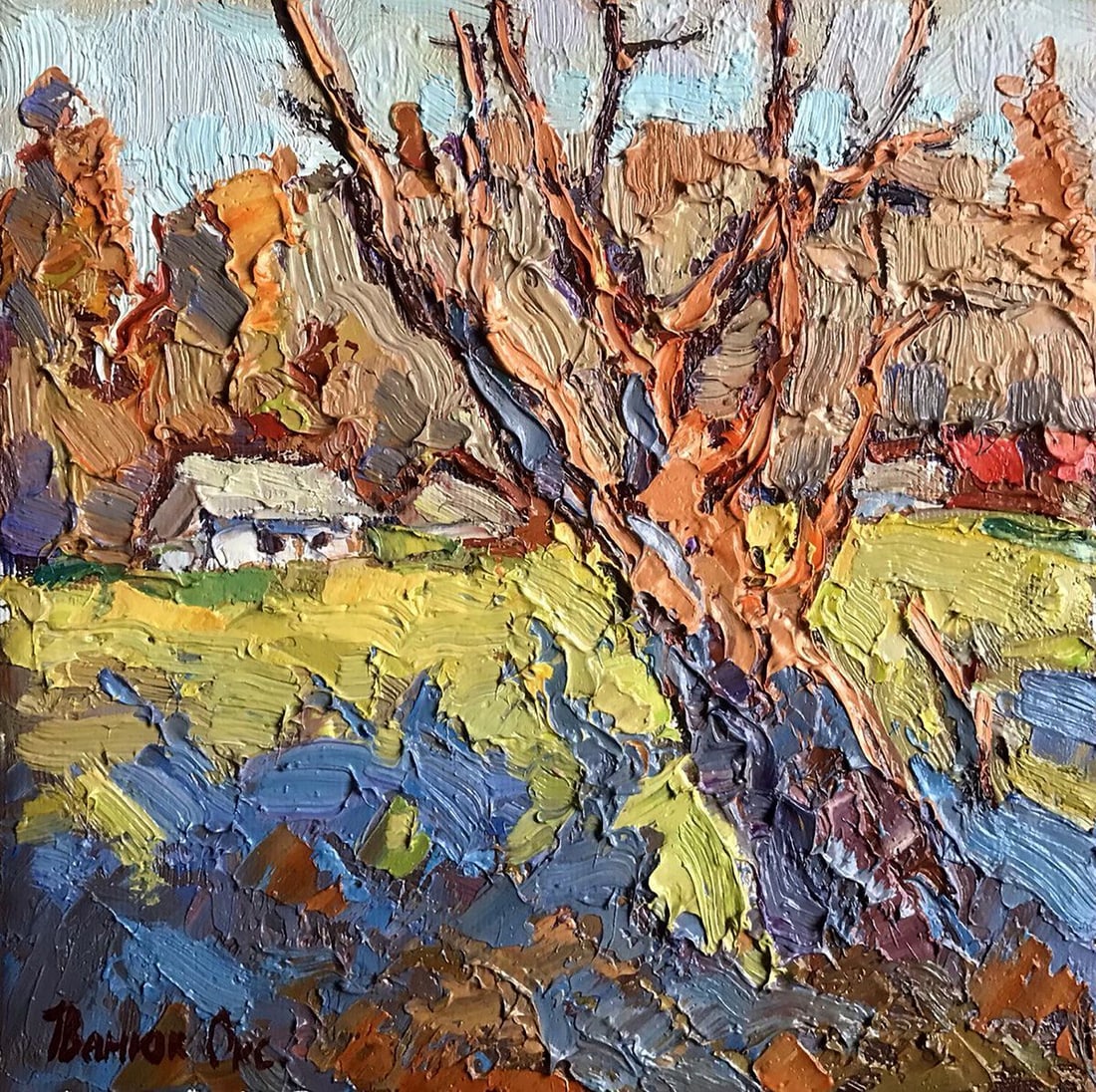 Oil painting Fall of spring Kalenyuk Oksana (1 of 4)