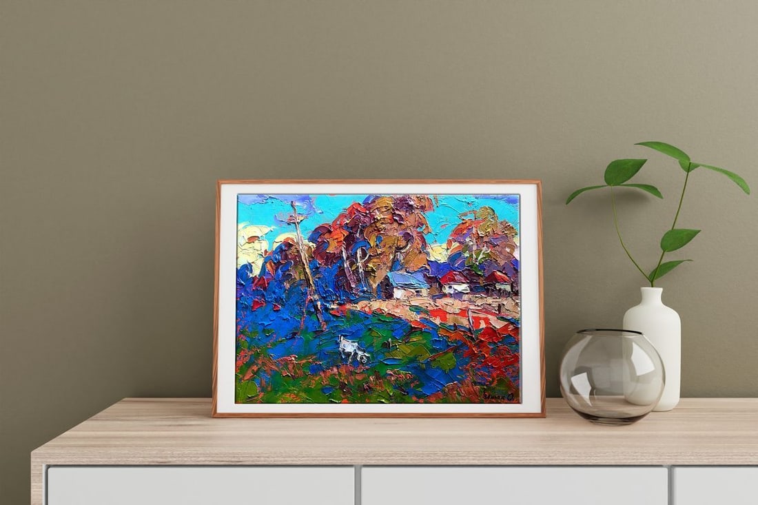 Oil painting Warm rays of the sun Kalenyuk Alex - 2