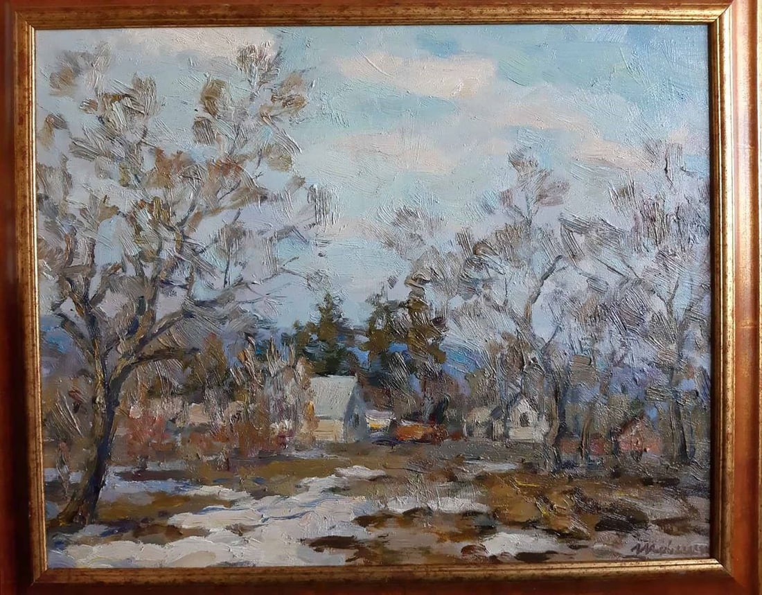 Oil painting Village Kovalenko Ivan Mikhailovich (1 of 1)