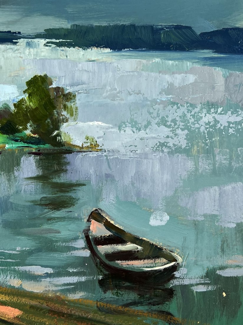 Oil painting House on the River Bank Yuriy Suprunchuk - 10