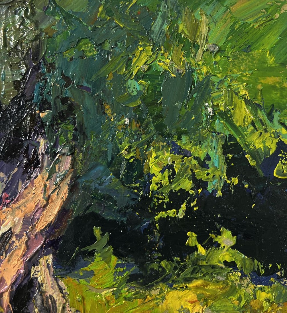 Oil painting Tree near the river Boris Serdyuk - 4