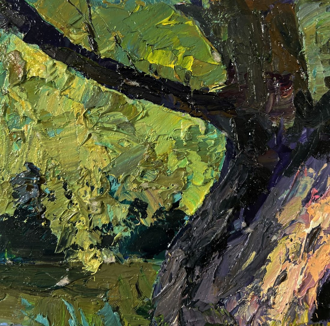 Oil painting Tree near the river Boris Serdyuk - 5