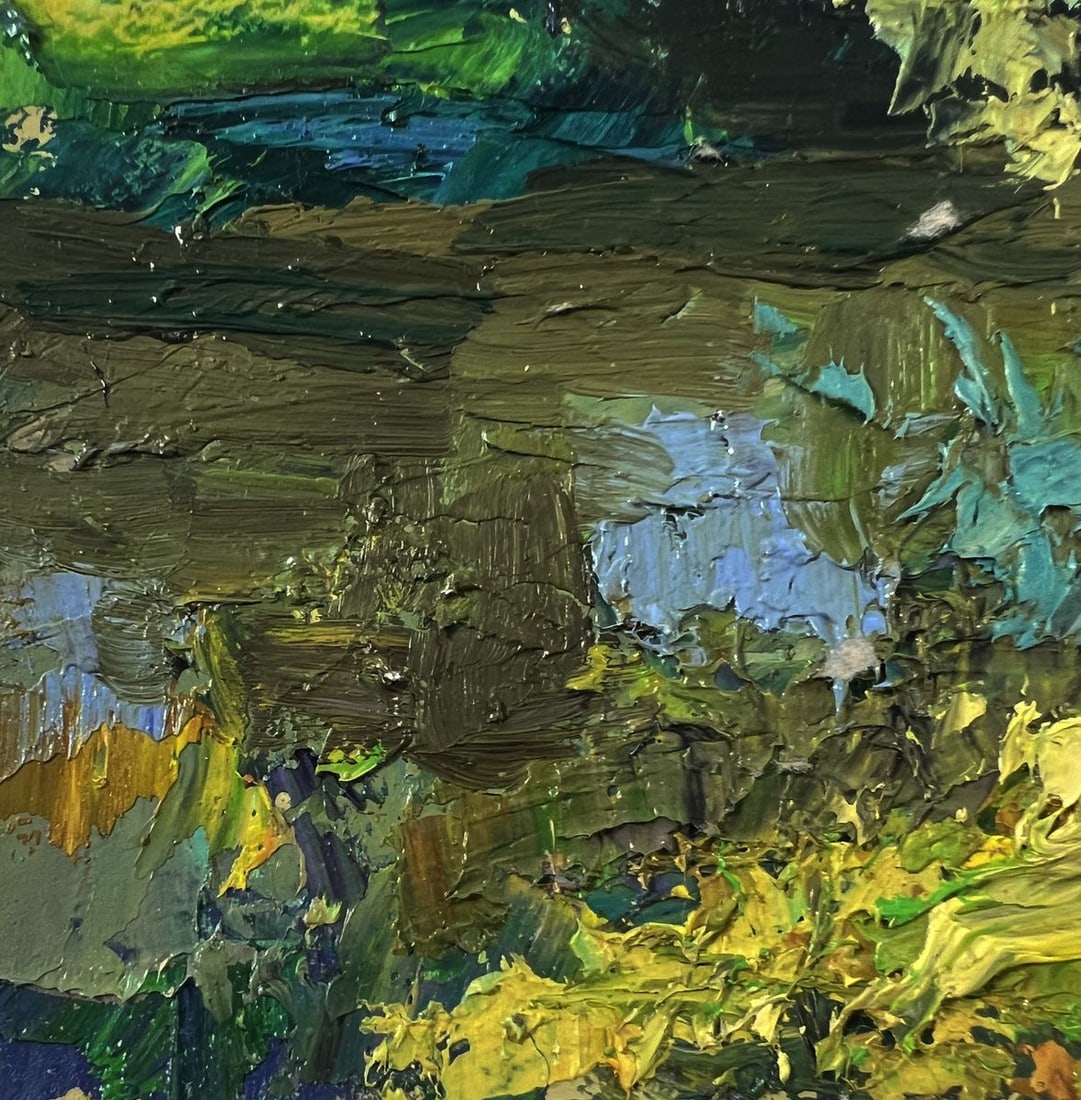 Oil painting Tree near the river Boris Serdyuk - 7