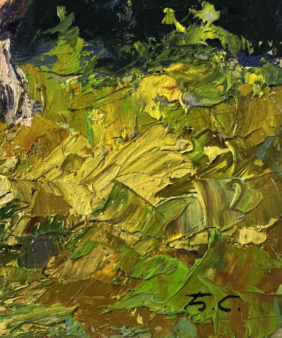 Oil painting Tree near the river Boris Serdyuk - 9