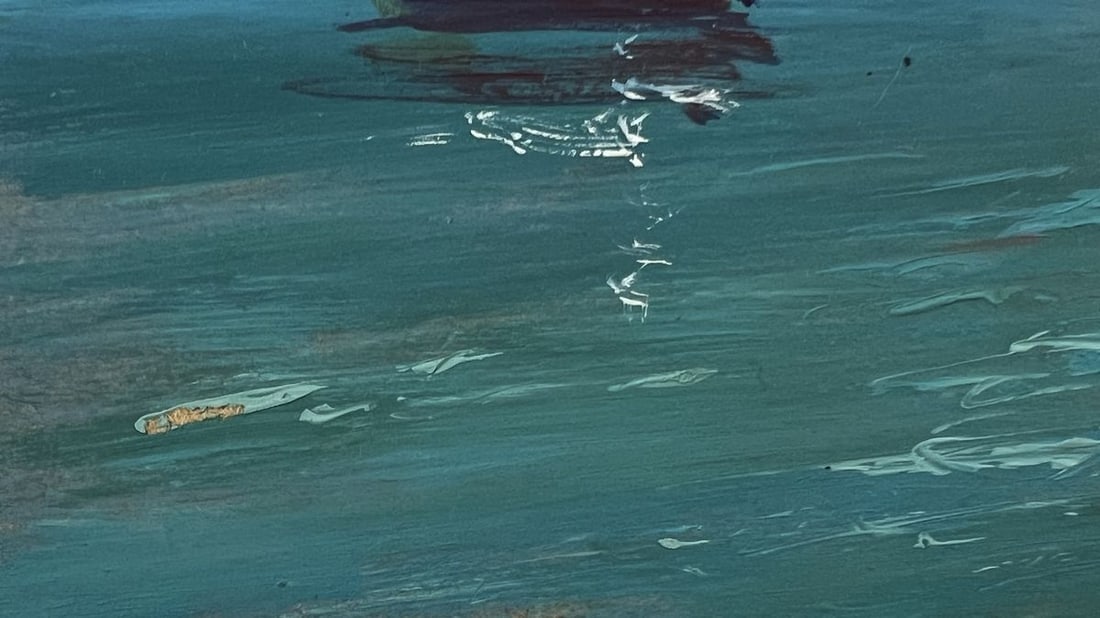Oil painting Boats near the mountains Yuriy Suprunchuk - 6