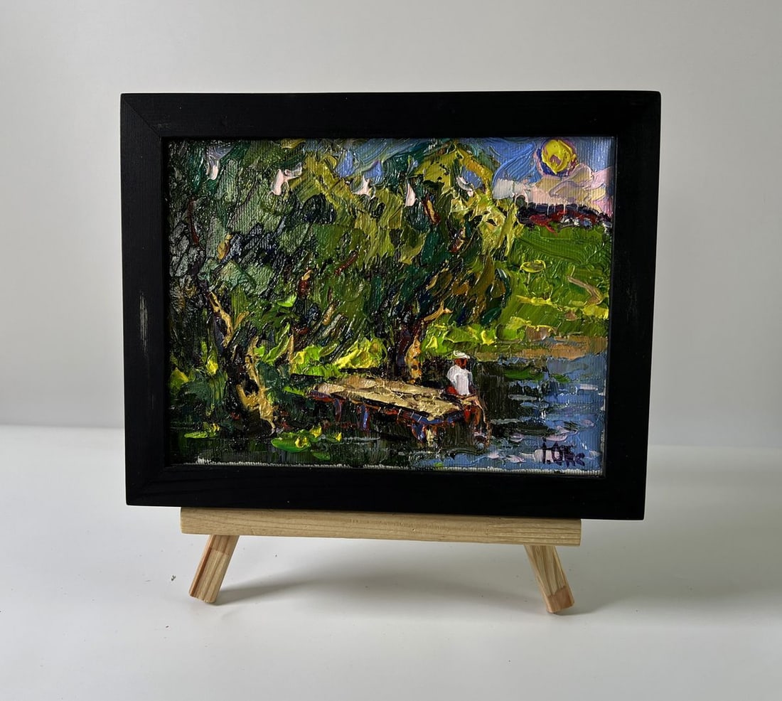 Oil painting The coast at sunset Oksana Ivanyuk (1 of 8)