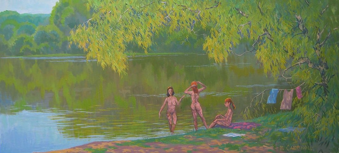 Oil painting Memories of summer Valery Savenets (1 of 6)