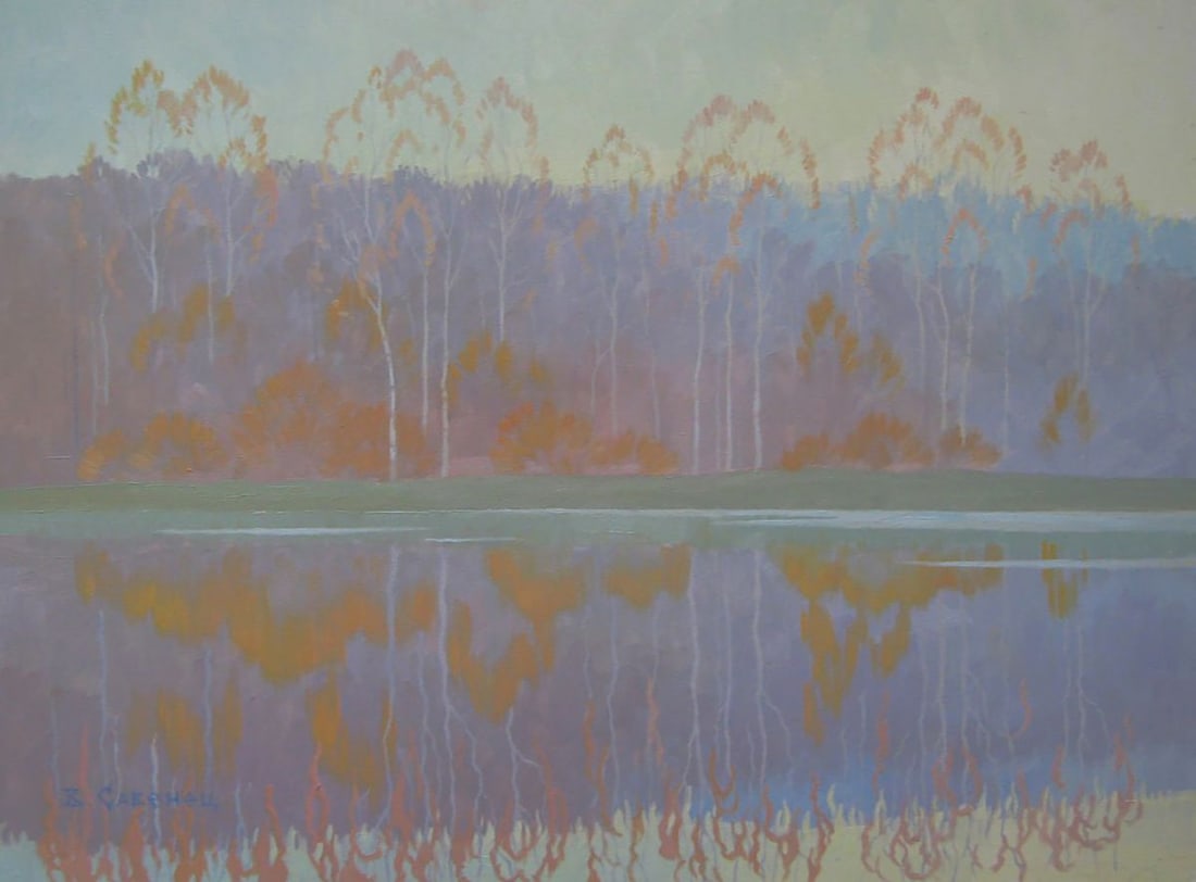 Oil painting Autumn reflections of nature Valery Savenets (1 of 6)
