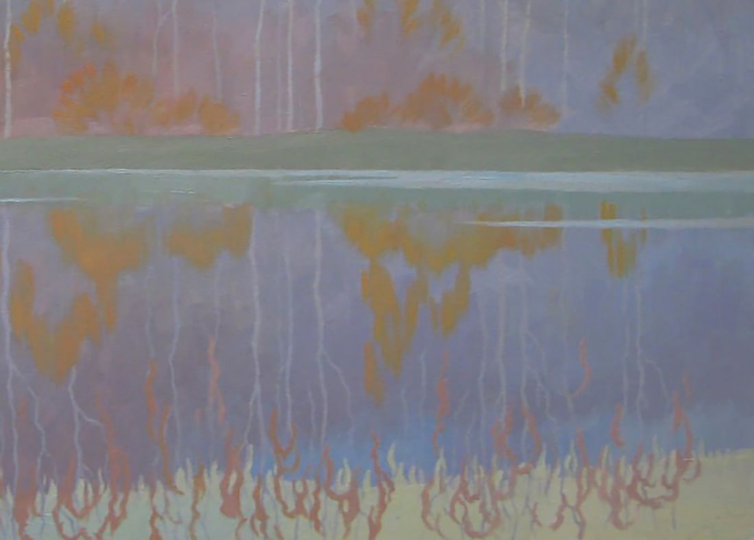 Oil painting Autumn reflections of nature Valery Savenets - 2