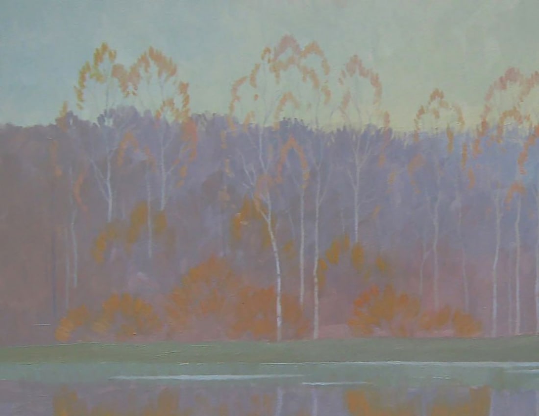 Oil painting Autumn reflections of nature Valery Savenets - 4