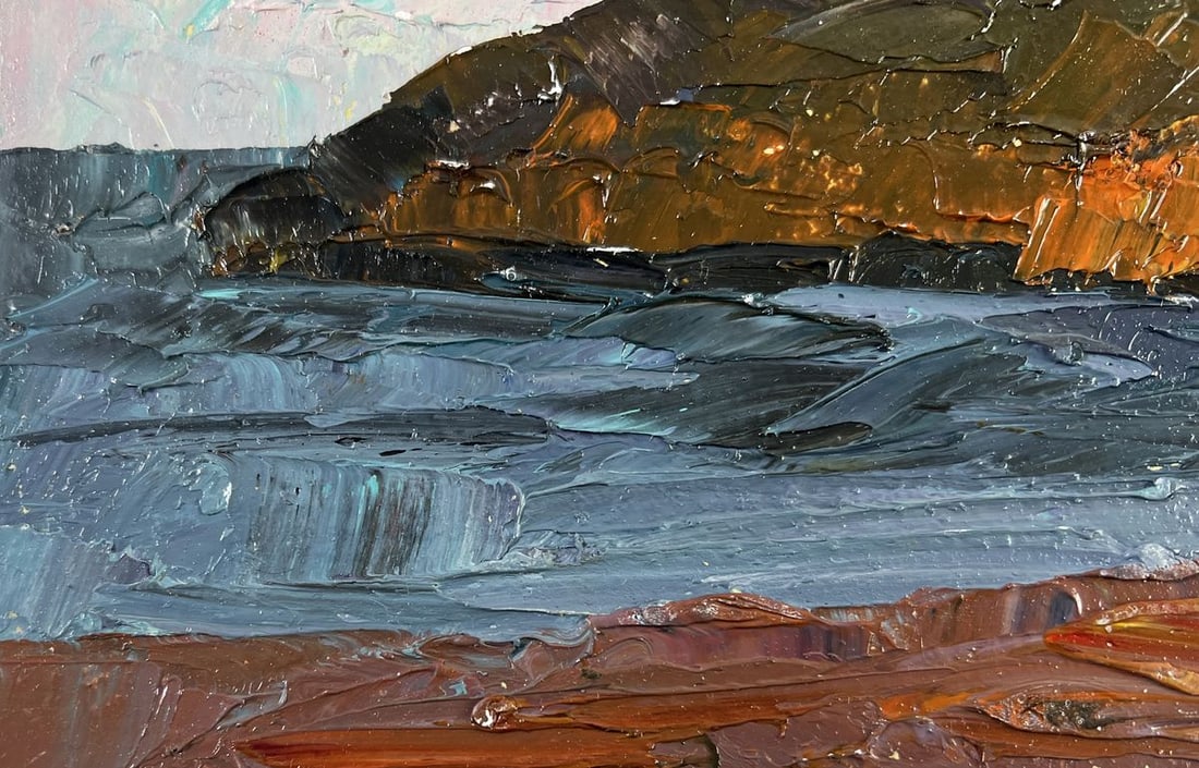 Oil painting The gray day is silent Boris Serdyuk - 6
