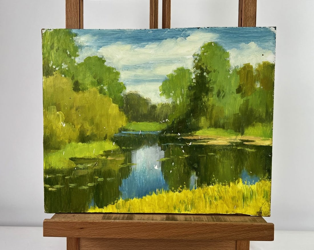 Oil painting The last days of warm spring Mykhailo Burdylo (1 of 10)