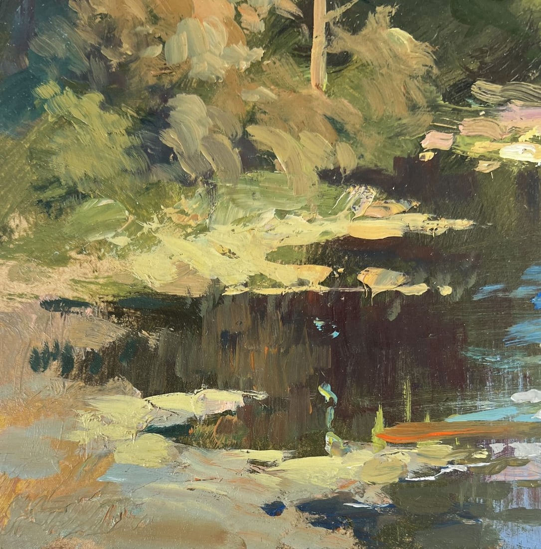 Oil painting Silent waters of the forest Yuriy Suprunchuk - 7