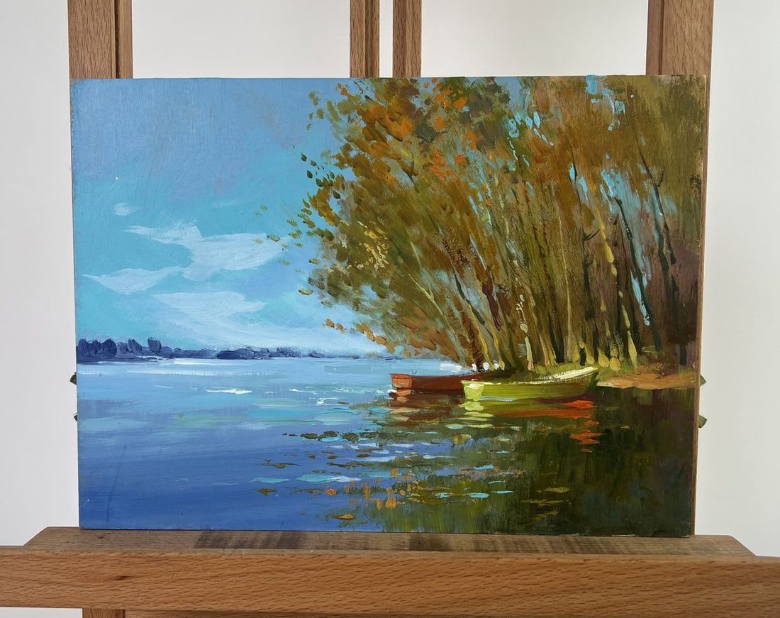 Oil painting Between water and trees Yuriy Suprunchuk (1 of 8)