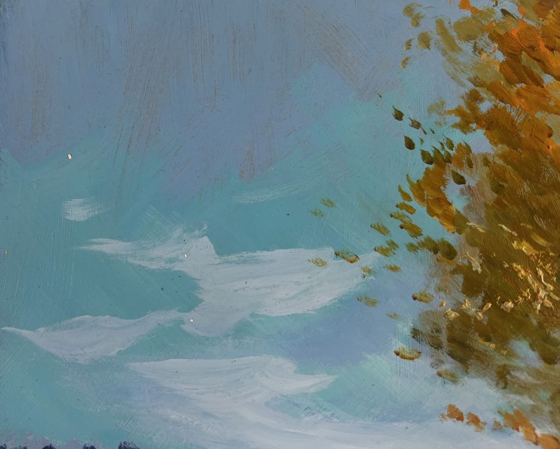 Oil painting Between water and trees Yuriy Suprunchuk - 7